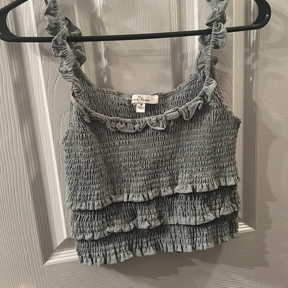 Crop Scrunched Tank Top - Picture 1 of 1